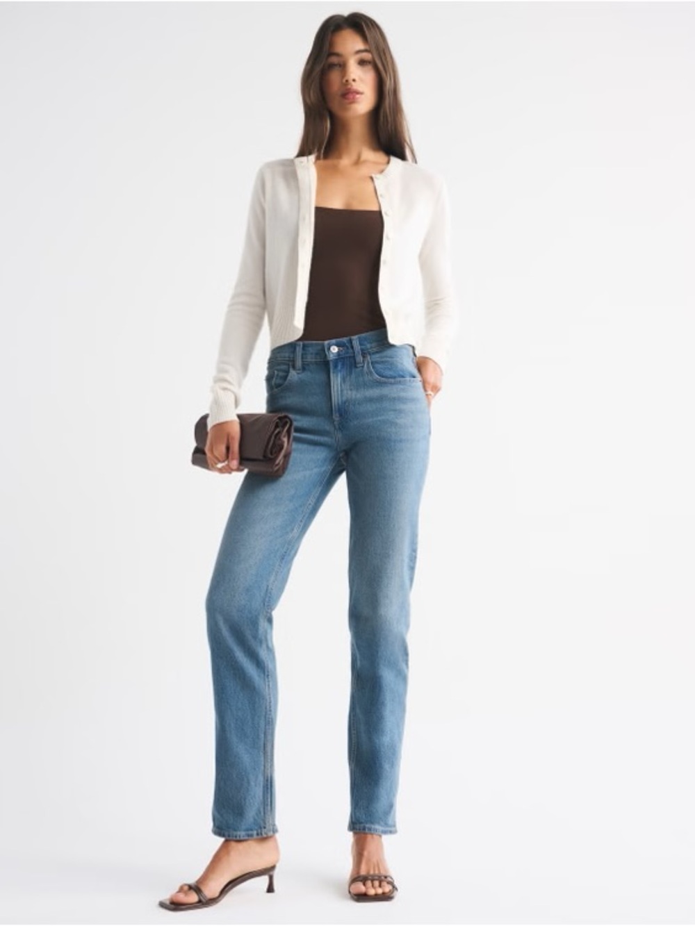 NWT Abercrombie Mid Rise 90s Straight Jean